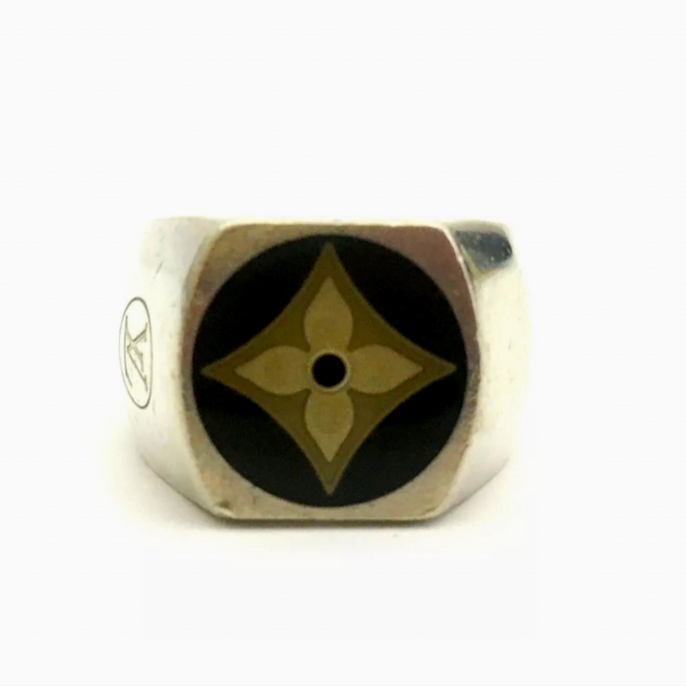 Louis Vuitton Ring Berg Fleur Monogram M Us Ring/N2481